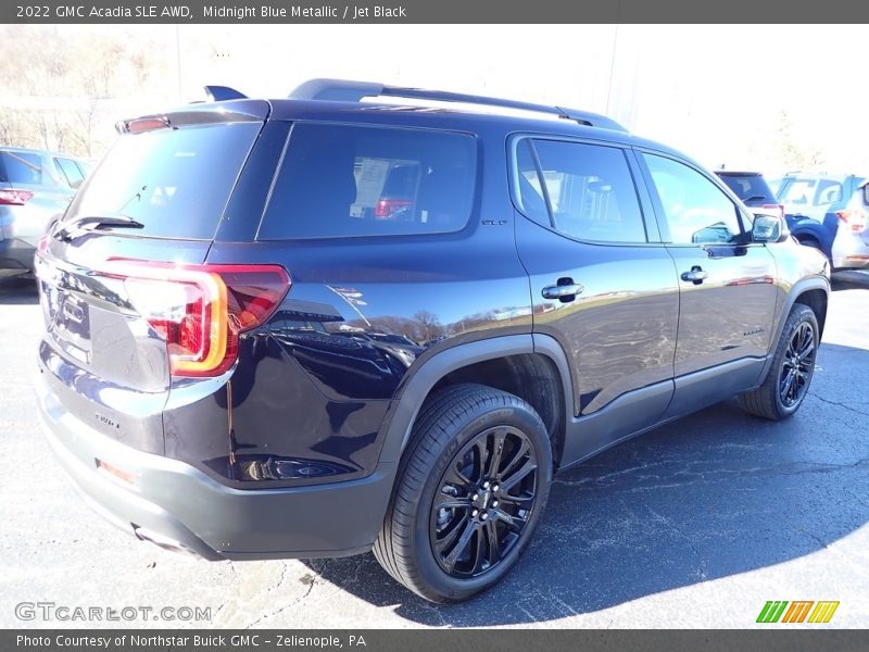 Midnight Blue Metallic / Jet Black 2022 GMC Acadia SLE AWD