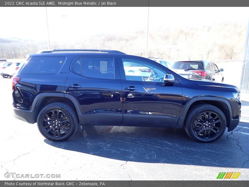 Midnight Blue Metallic / Jet Black 2022 GMC Acadia SLE AWD