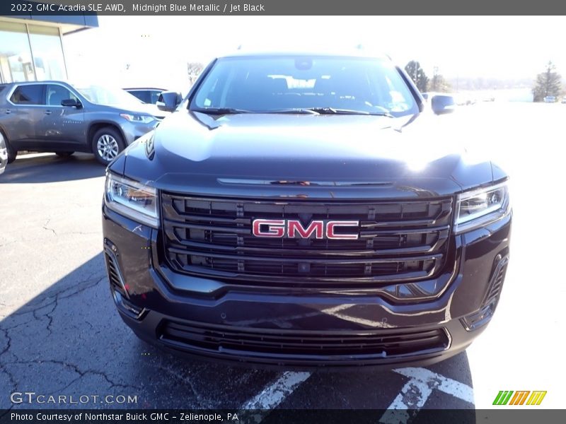 Midnight Blue Metallic / Jet Black 2022 GMC Acadia SLE AWD