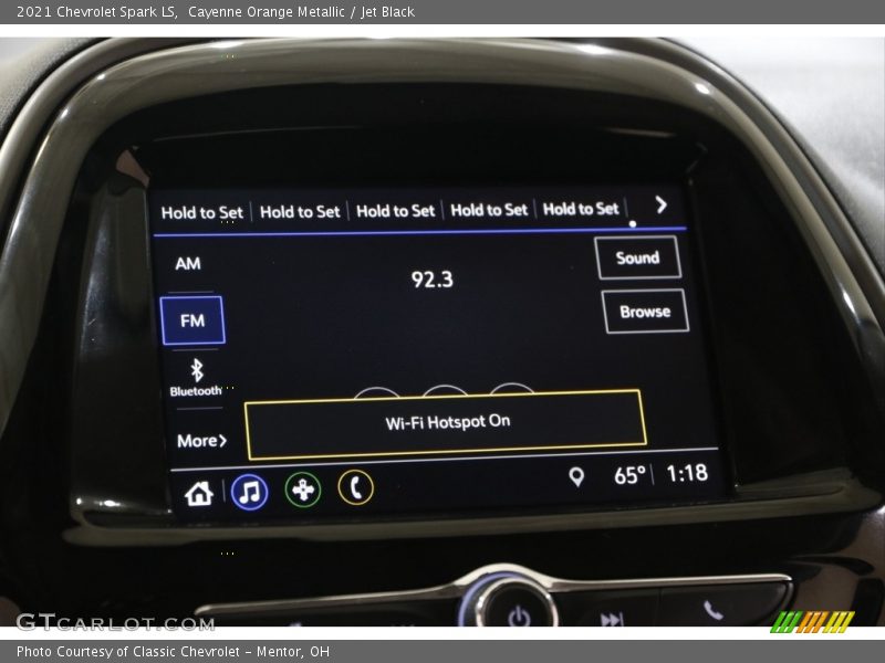 Audio System of 2021 Spark LS