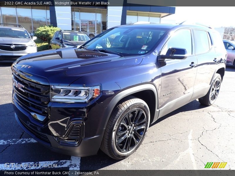Midnight Blue Metallic / Jet Black 2022 GMC Acadia SLE AWD