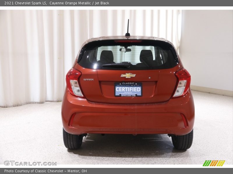 Cayenne Orange Metallic / Jet Black 2021 Chevrolet Spark LS