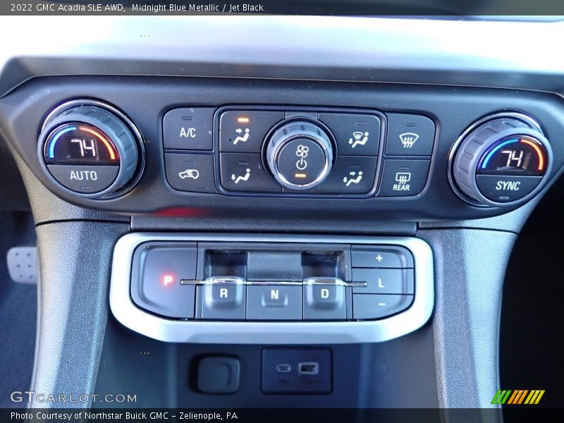 Midnight Blue Metallic / Jet Black 2022 GMC Acadia SLE AWD