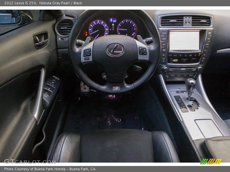 Nebula Gray Pearl / Black 2012 Lexus IS 250