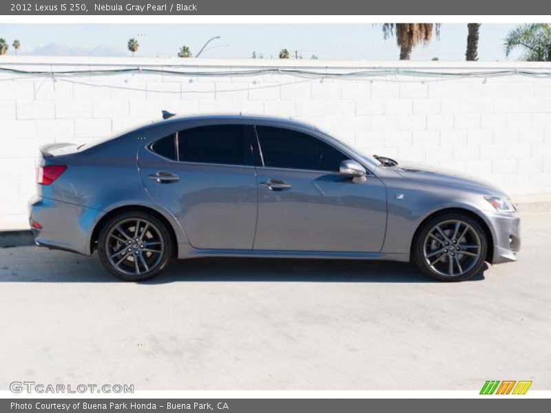 Nebula Gray Pearl / Black 2012 Lexus IS 250