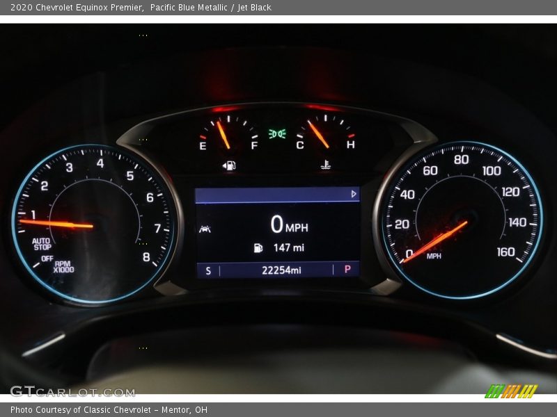 Pacific Blue Metallic / Jet Black 2020 Chevrolet Equinox Premier