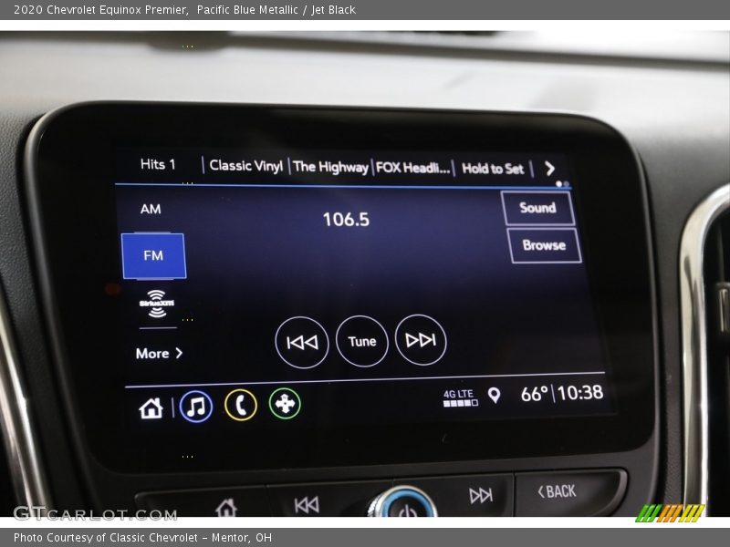 Pacific Blue Metallic / Jet Black 2020 Chevrolet Equinox Premier