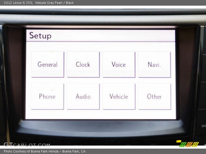 Nebula Gray Pearl / Black 2012 Lexus IS 250