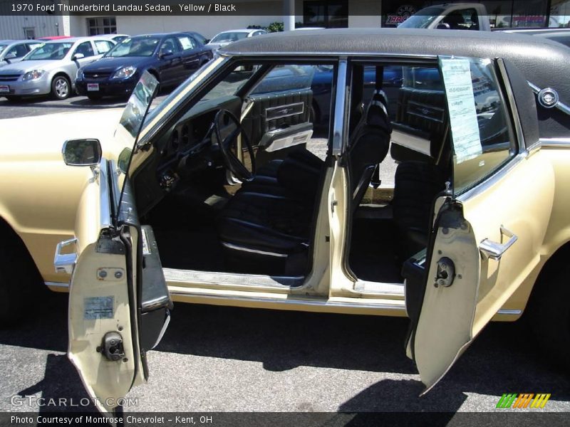 Yellow / Black 1970 Ford Thunderbird Landau Sedan