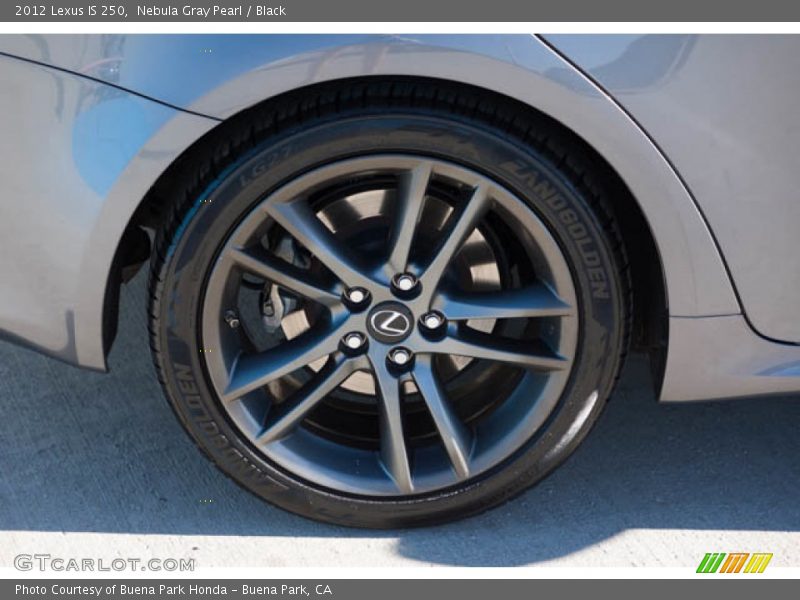 Nebula Gray Pearl / Black 2012 Lexus IS 250