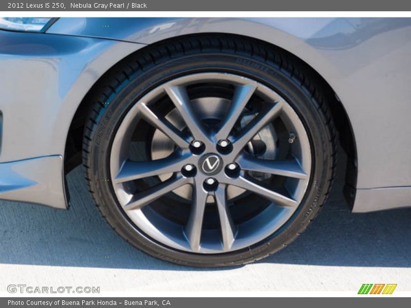 Nebula Gray Pearl / Black 2012 Lexus IS 250