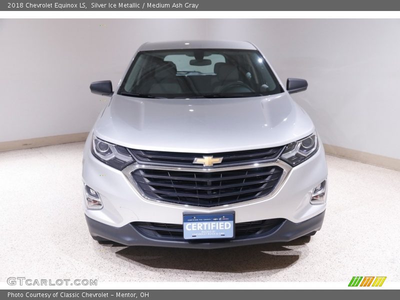 Silver Ice Metallic / Medium Ash Gray 2018 Chevrolet Equinox LS