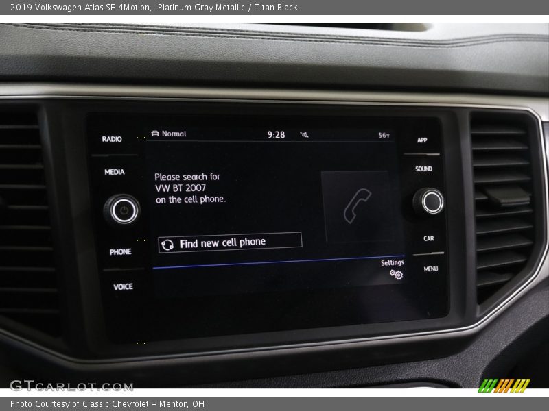 Controls of 2019 Atlas SE 4Motion