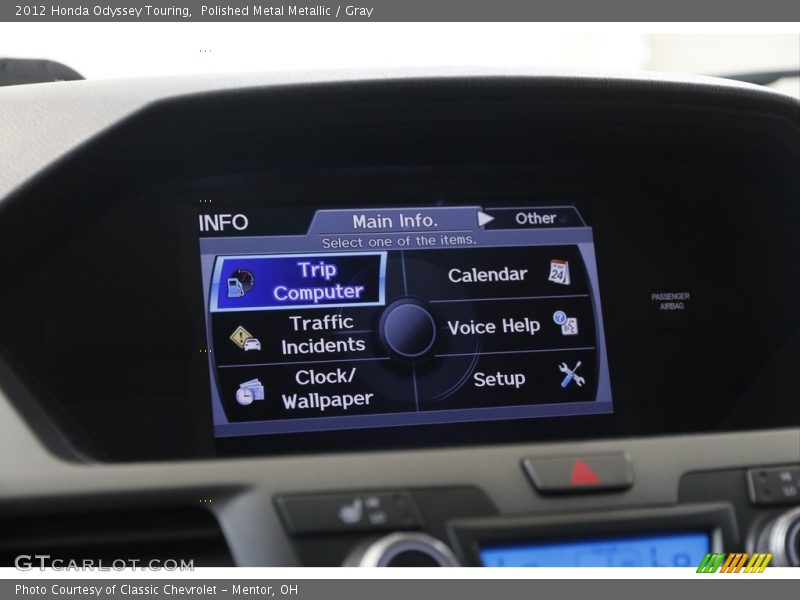 Polished Metal Metallic / Gray 2012 Honda Odyssey Touring