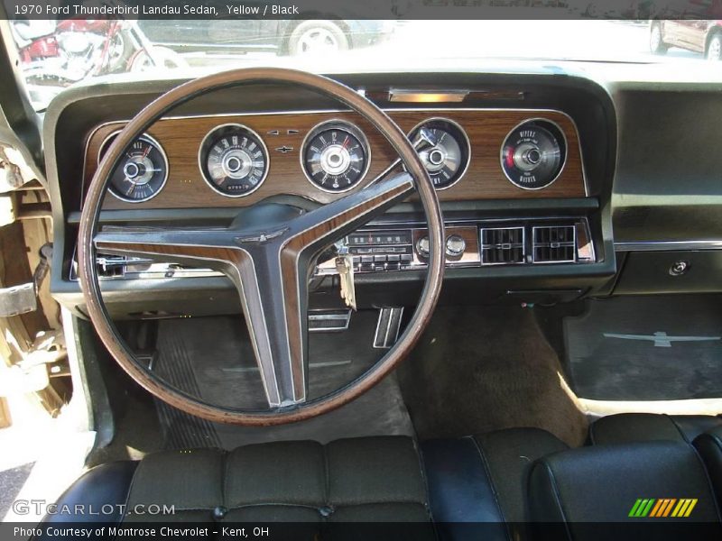 Yellow / Black 1970 Ford Thunderbird Landau Sedan