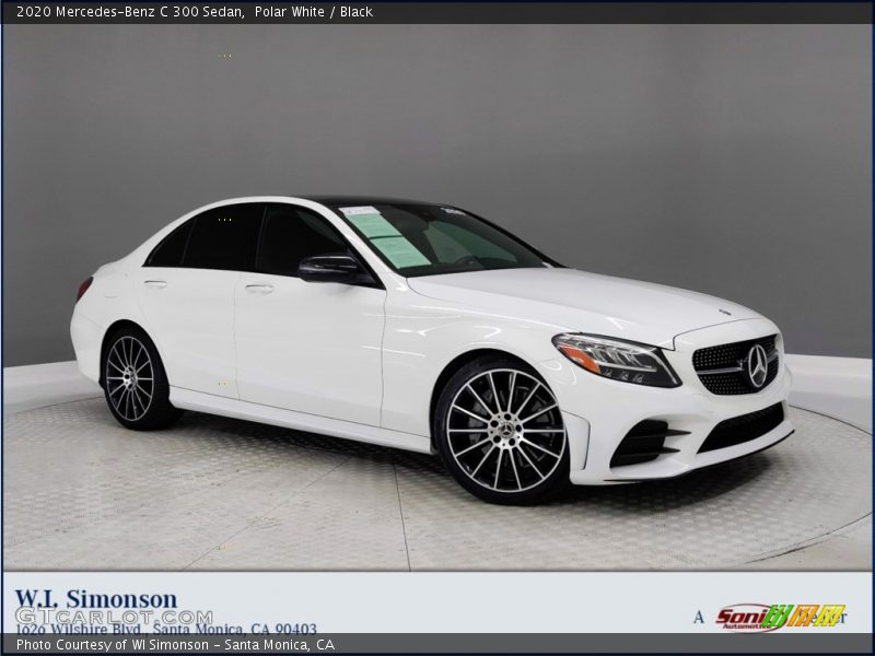 Polar White / Black 2020 Mercedes-Benz C 300 Sedan