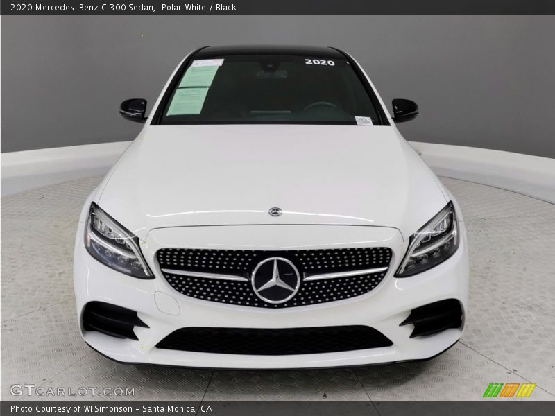 Polar White / Black 2020 Mercedes-Benz C 300 Sedan