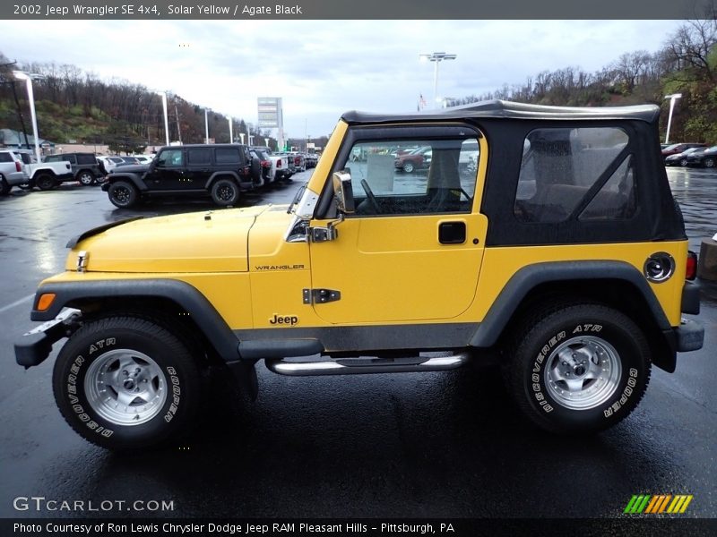 Solar Yellow / Agate Black 2002 Jeep Wrangler SE 4x4