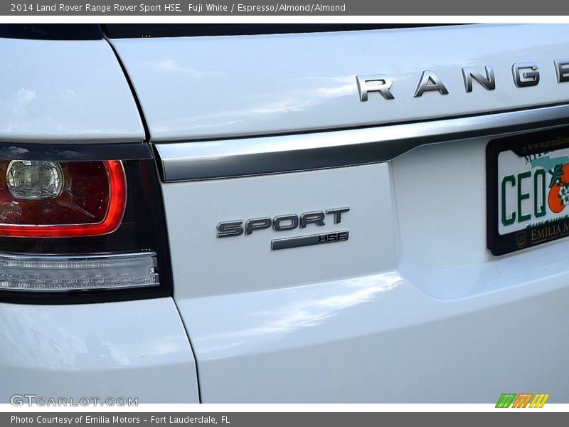 Fuji White / Espresso/Almond/Almond 2014 Land Rover Range Rover Sport HSE
