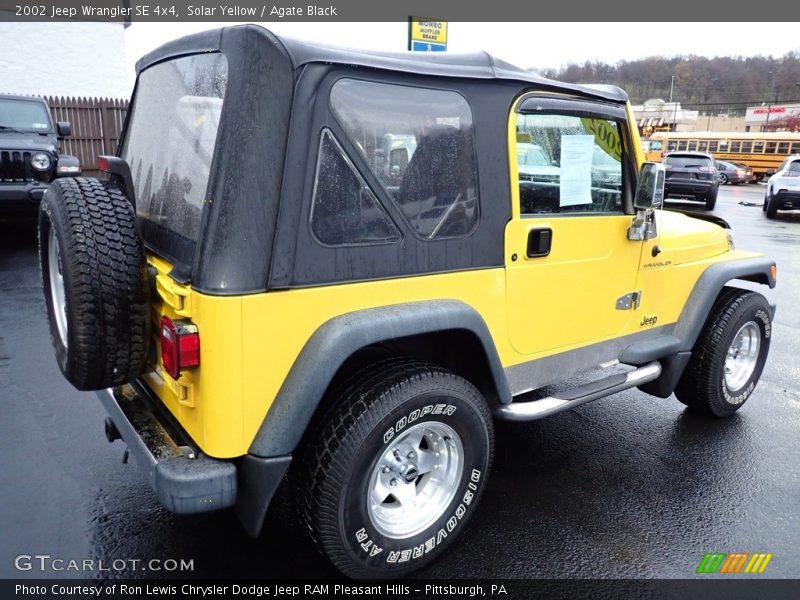 Solar Yellow / Agate Black 2002 Jeep Wrangler SE 4x4