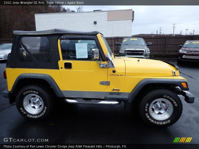 Solar Yellow / Agate Black 2002 Jeep Wrangler SE 4x4