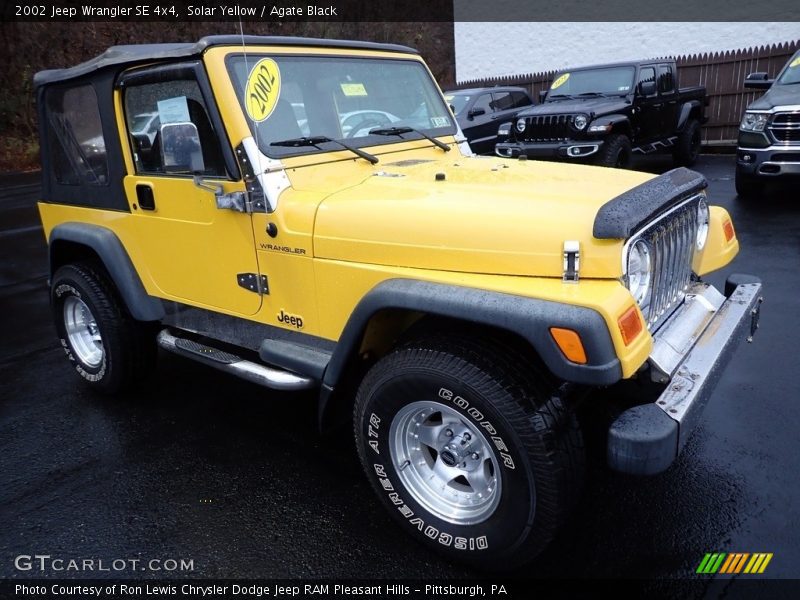 Solar Yellow / Agate Black 2002 Jeep Wrangler SE 4x4