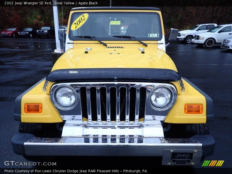 Solar Yellow / Agate Black 2002 Jeep Wrangler SE 4x4