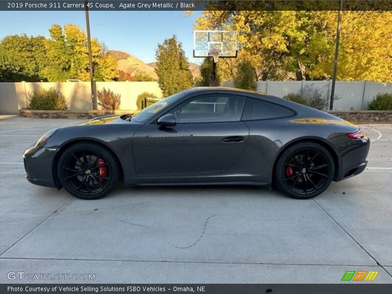 Agate Grey Metallic / Black 2019 Porsche 911 Carrera 4S Coupe