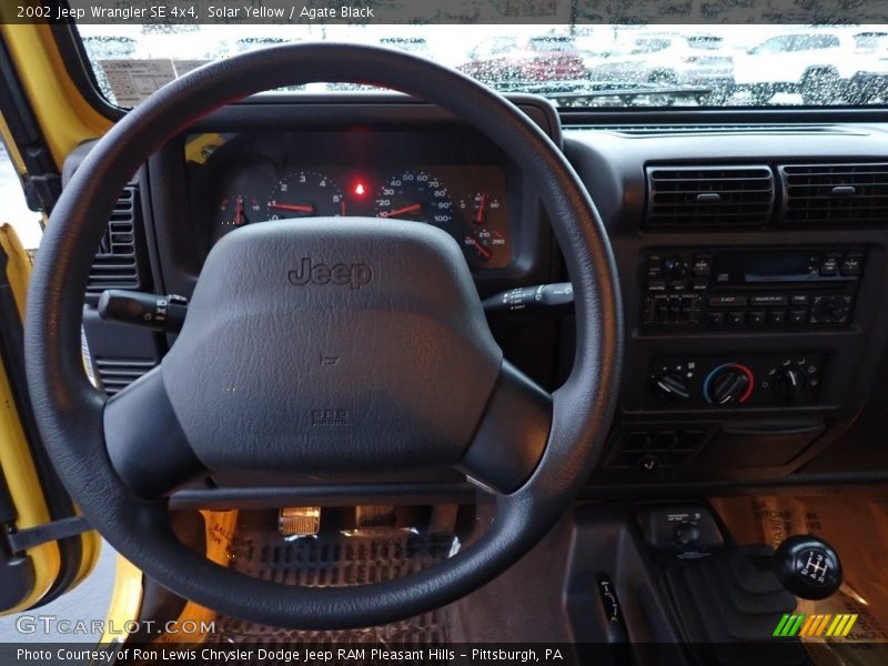 Solar Yellow / Agate Black 2002 Jeep Wrangler SE 4x4