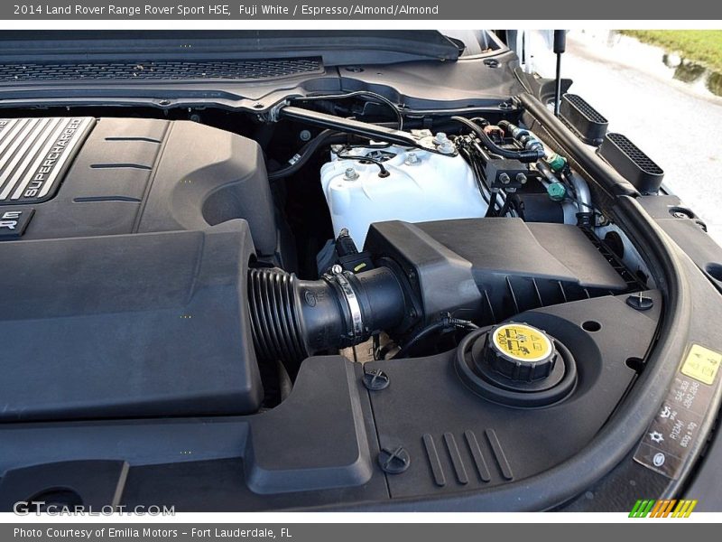 Fuji White / Espresso/Almond/Almond 2014 Land Rover Range Rover Sport HSE