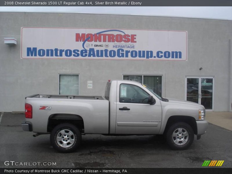 Silver Birch Metallic / Ebony 2008 Chevrolet Silverado 1500 LT Regular Cab 4x4