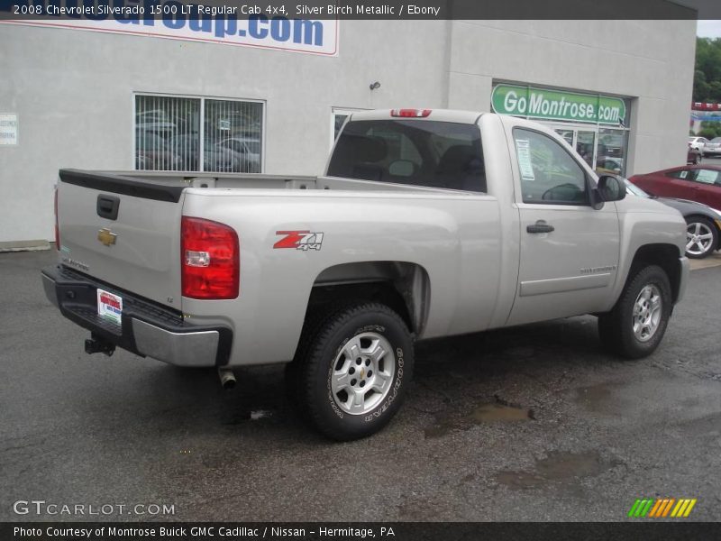 Silver Birch Metallic / Ebony 2008 Chevrolet Silverado 1500 LT Regular Cab 4x4