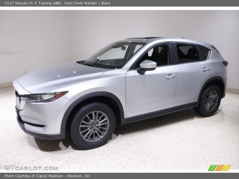 Sonic Silver Metallic / Black 2017 Mazda CX-5 Touring AWD