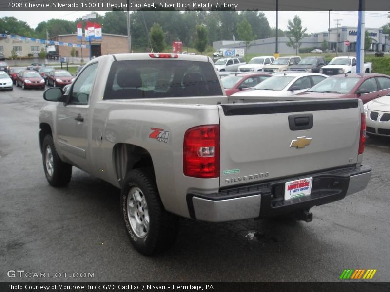 Silver Birch Metallic / Ebony 2008 Chevrolet Silverado 1500 LT Regular Cab 4x4