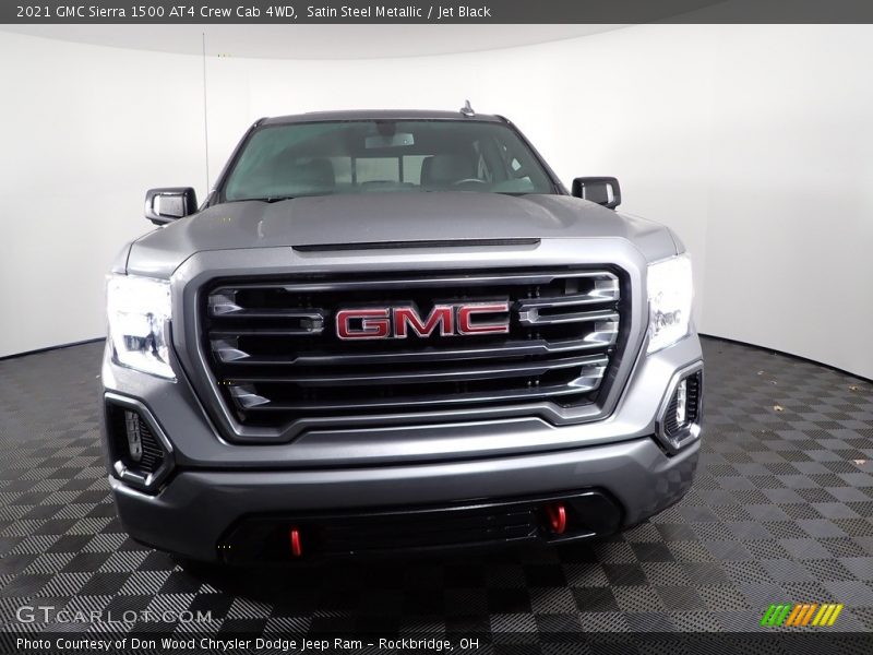 Satin Steel Metallic / Jet Black 2021 GMC Sierra 1500 AT4 Crew Cab 4WD