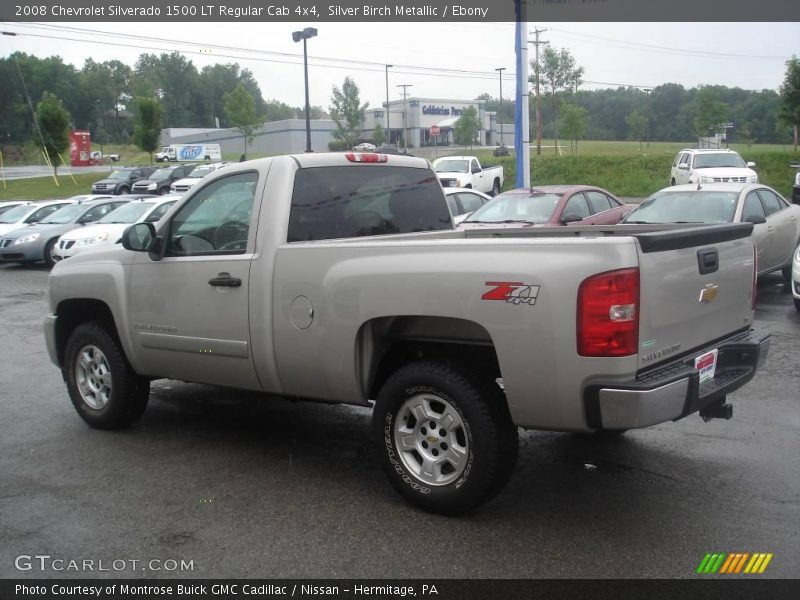 Silver Birch Metallic / Ebony 2008 Chevrolet Silverado 1500 LT Regular Cab 4x4