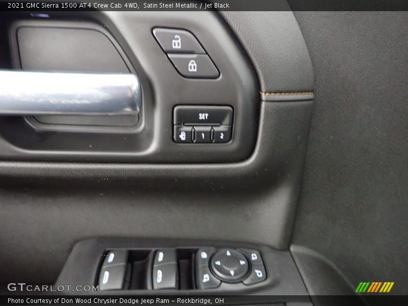 Satin Steel Metallic / Jet Black 2021 GMC Sierra 1500 AT4 Crew Cab 4WD