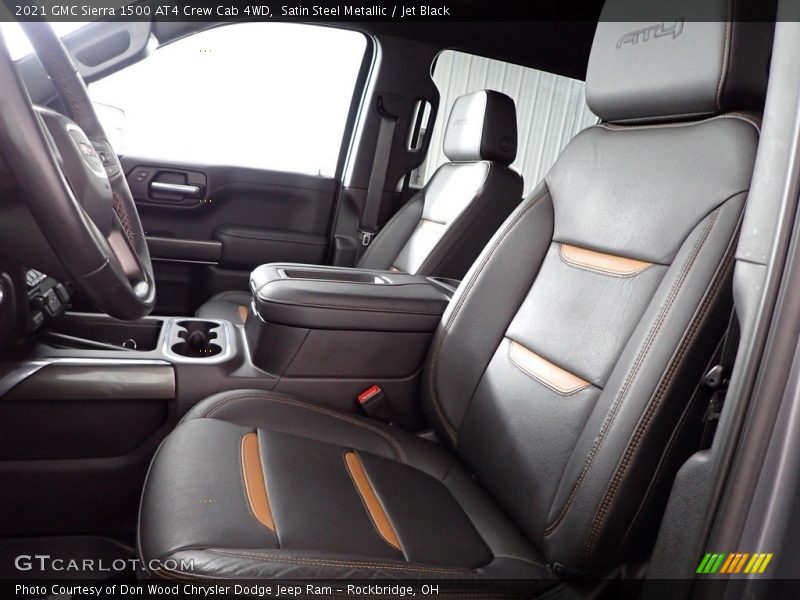 Satin Steel Metallic / Jet Black 2021 GMC Sierra 1500 AT4 Crew Cab 4WD