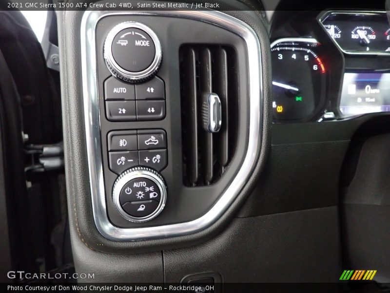 Satin Steel Metallic / Jet Black 2021 GMC Sierra 1500 AT4 Crew Cab 4WD
