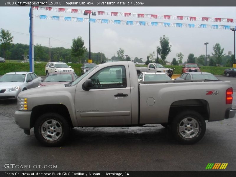 Silver Birch Metallic / Ebony 2008 Chevrolet Silverado 1500 LT Regular Cab 4x4