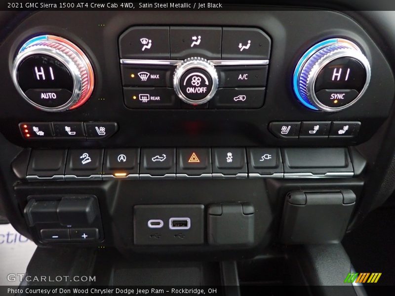 Satin Steel Metallic / Jet Black 2021 GMC Sierra 1500 AT4 Crew Cab 4WD