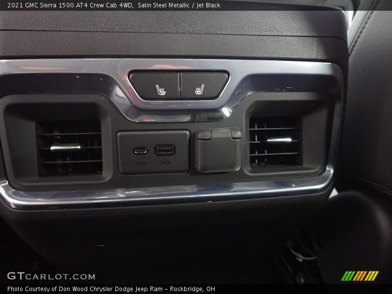 Satin Steel Metallic / Jet Black 2021 GMC Sierra 1500 AT4 Crew Cab 4WD
