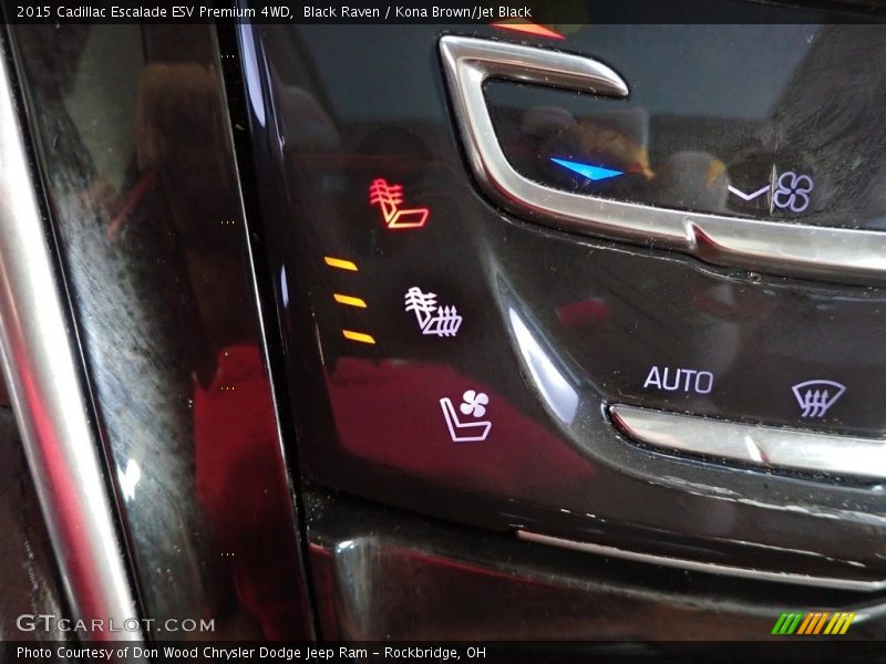 Black Raven / Kona Brown/Jet Black 2015 Cadillac Escalade ESV Premium 4WD