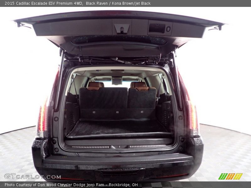 Black Raven / Kona Brown/Jet Black 2015 Cadillac Escalade ESV Premium 4WD