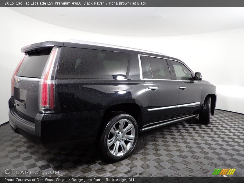 Black Raven / Kona Brown/Jet Black 2015 Cadillac Escalade ESV Premium 4WD