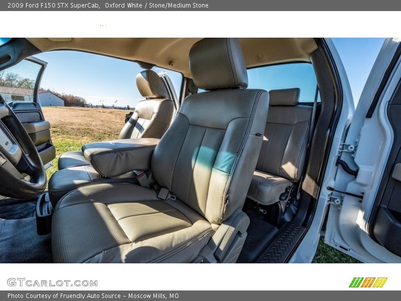 Oxford White / Stone/Medium Stone 2009 Ford F150 STX SuperCab