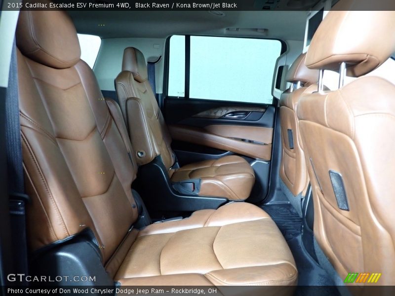 Black Raven / Kona Brown/Jet Black 2015 Cadillac Escalade ESV Premium 4WD