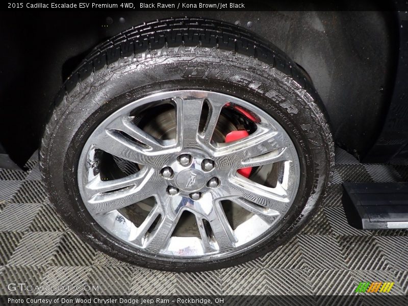 Black Raven / Kona Brown/Jet Black 2015 Cadillac Escalade ESV Premium 4WD