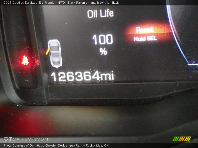 Black Raven / Kona Brown/Jet Black 2015 Cadillac Escalade ESV Premium 4WD