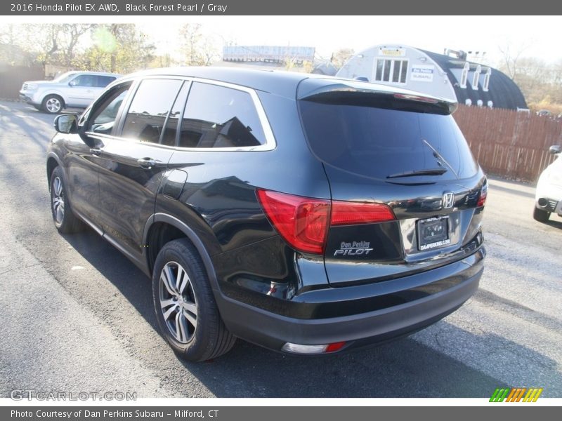 Black Forest Pearl / Gray 2016 Honda Pilot EX AWD